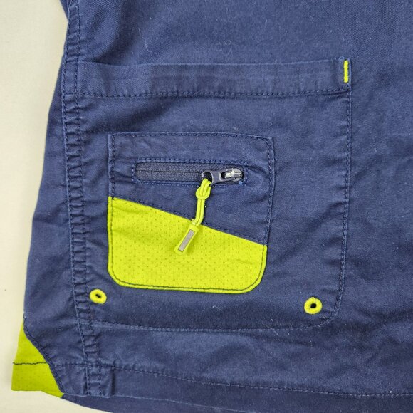 Nurse Health Pro Scrubs Top XS - 3-Pocket V-Neck Medical Wear, Blue Green - Picture 3 of 8